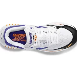 Hombre Saucony Grid*3D Grid Hurricane White / Purple
