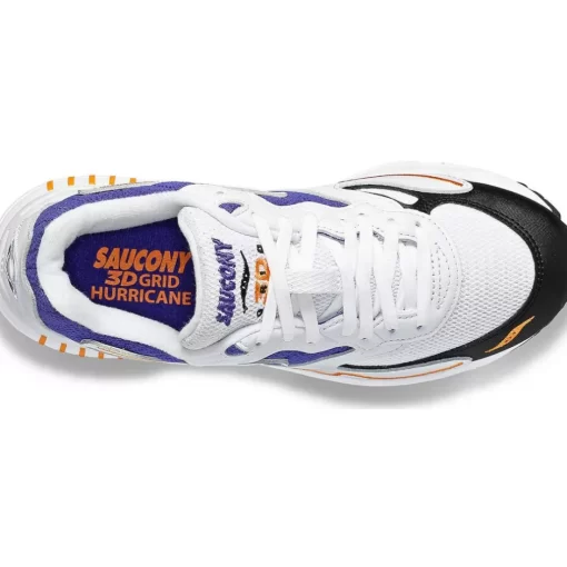 Hombre Saucony Grid*3D Grid Hurricane White / Purple