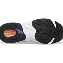 Hombre Saucony Grid*3D Grid Hurricane White / Purple