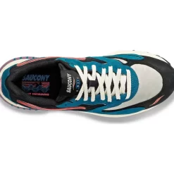 Hombre Saucony Grid*3D Grid Hurricane Midnight Swimming Green / Black