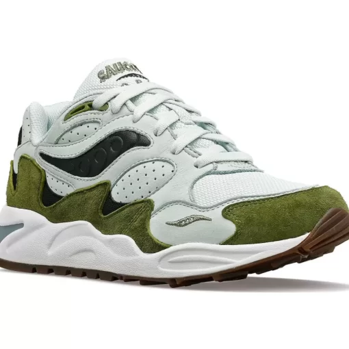 Hombre Saucony Grid*Grid Shadow 2 Green / Green