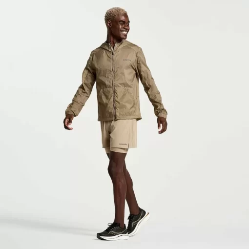 Hombre Saucony Chaquetas & Chalecos*Hombre Elevate Packaway Jacket Pewter