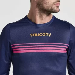 Hombre Saucony Camisetas*Hombre Elite Long Sleeve Sodalite