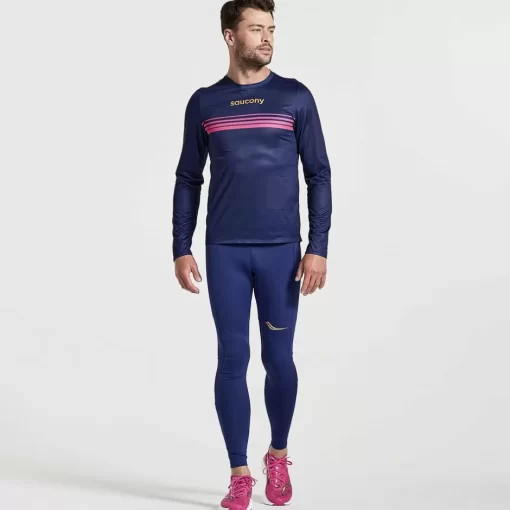 Hombre Saucony Camisetas*Hombre Elite Long Sleeve Sodalite