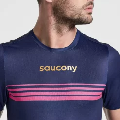 Hombre Saucony Camisetas*Hombre Elite Short Sleeve Sodalite