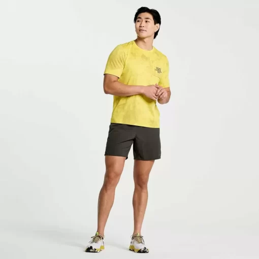 Hombre Saucony Camisetas*Hombre Explorer Short Sleeve Arroyo Tie-Dye Print