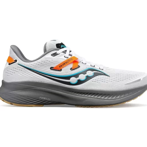 Hombre Saucony Estabilidad*Hombre Guide 16 White / Gravel