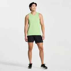 Hombre Saucony Camisetas*Hombre Stopwatch Graphic Singlet Invader Heather Graphic