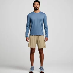 Hombre Saucony Camisetas*Hombre Stopwatch Long Sleeve Murk