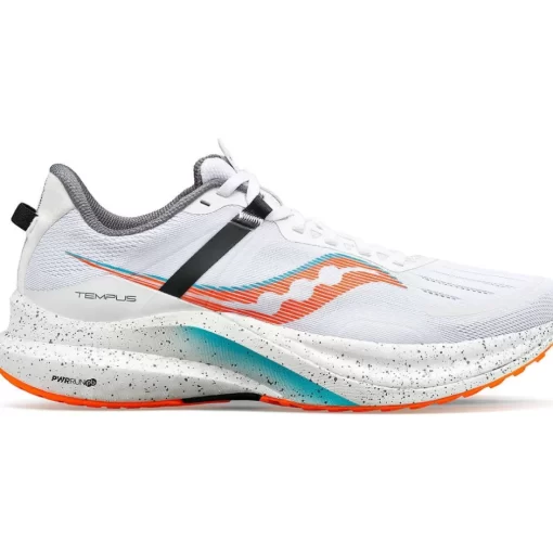Hombre Saucony Estabilidad*Hombre Tempus White / Viziorange