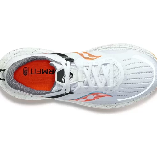 Hombre Saucony Estabilidad*Hombre Tempus White / Viziorange