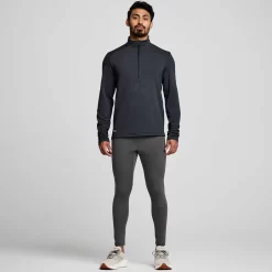 Hombre Saucony Chaquetas & Chalecos*Hombre Triumph 3D 1/2 Zip Black Heather