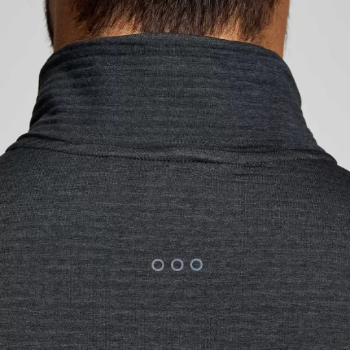 Hombre Saucony Chaquetas & Chalecos*Hombre Triumph 3D 1/2 Zip Black Heather