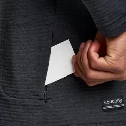 Hombre Saucony Chaquetas & Chalecos*Hombre Triumph 3D 1/2 Zip Black Heather