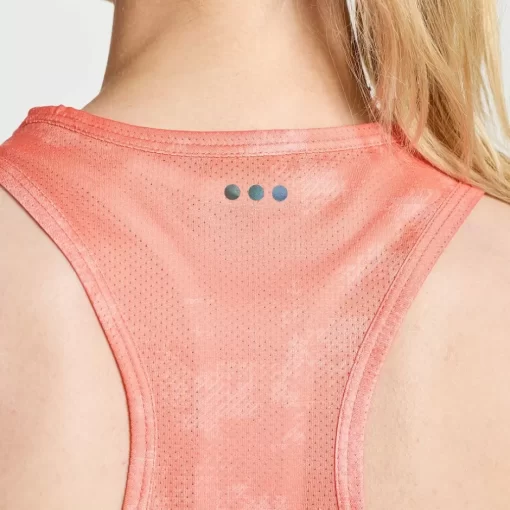 Mujer Saucony Camisetas*Mujer Elevate Tank Top Zenith Tie-Dye Print