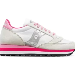 Mujer Saucony Jazz*Mujer Jazz Triple White / Grey / Pink