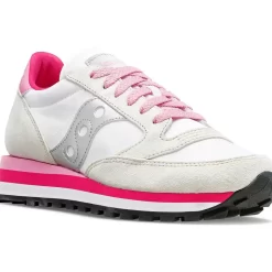 Mujer Saucony Jazz*Mujer Jazz Triple White / Grey / Pink