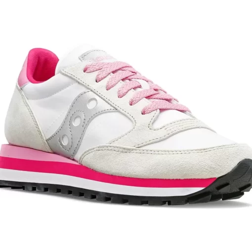 Mujer Saucony Jazz*Mujer Jazz Triple White / Grey / Pink