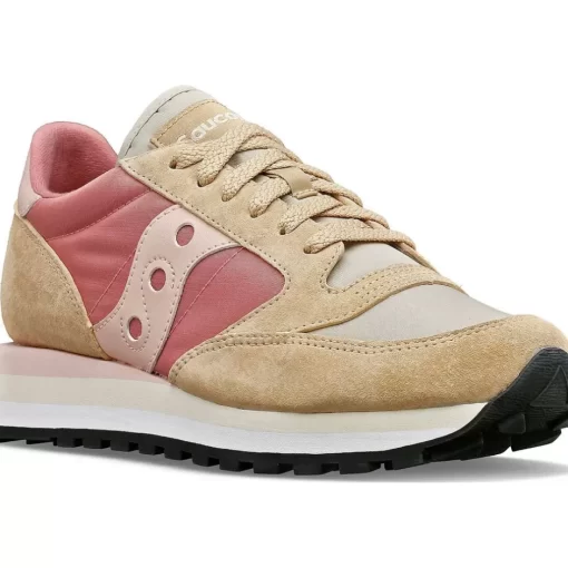 Mujer Saucony Jazz*Mujer Jazz Triple Beige / Red