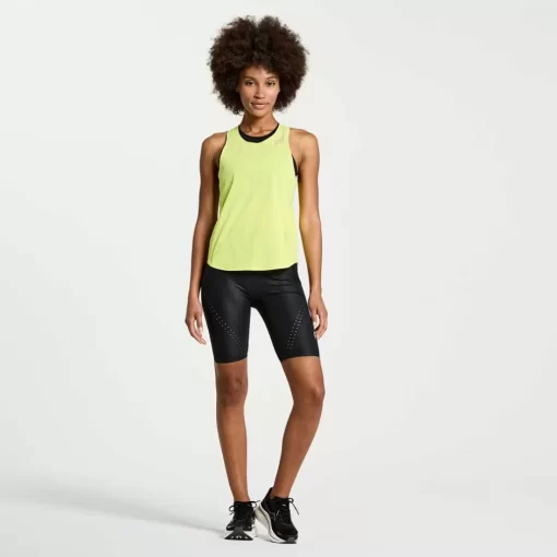 Mujer Saucony Camisetas*Mujer Pinnacle Tank Citron