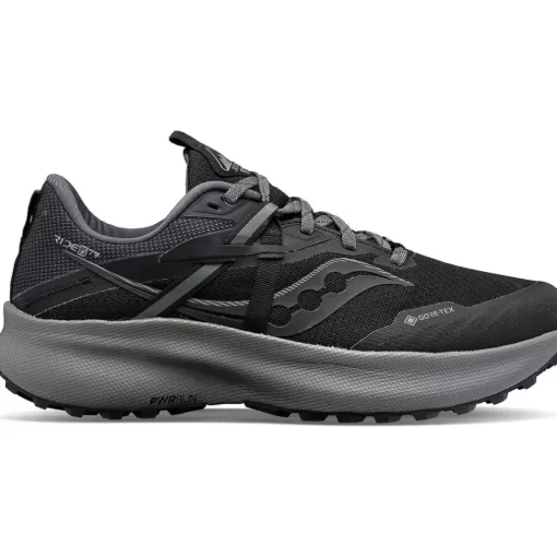 Mujer Saucony Trail Running*Mujer Ride 15 Tr Gtx Black / Charcoal