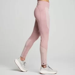 Mujer Saucony Mallas Y Shorts*Mujer Runshield Tight Smoke Heather