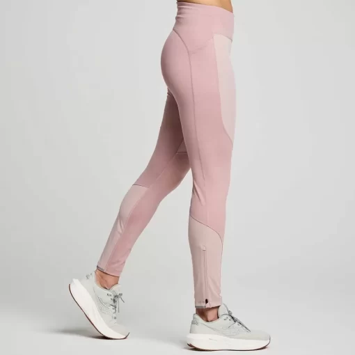 Mujer Saucony Mallas Y Shorts*Mujer Runshield Tight Smoke Heather