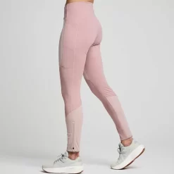 Mujer Saucony Mallas Y Shorts*Mujer Runshield Tight Smoke Heather