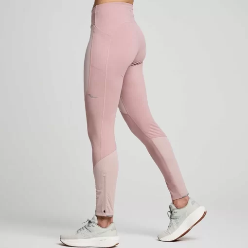 Mujer Saucony Mallas Y Shorts*Mujer Runshield Tight Smoke Heather