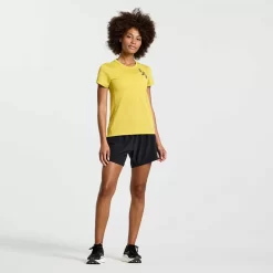 Mujer Saucony Camisetas*Mujer Stopwatch Graphic Short Sleeve Arroyo Heather Graphic