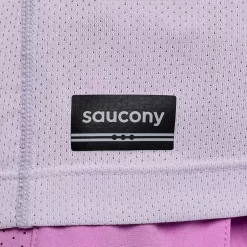 Mujer Saucony Camisetas*Mujer Stopwatch Graphic Short Sleeve Mauve Graphic
