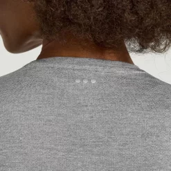 Mujer Saucony Camisetas*Mujer Stopwatch Graphic Short Sleeve Light Grey Heather Graphic