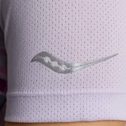 Mujer Saucony Camisetas*Mujer Stopwatch Graphic Short Sleeve Mauve Graphic