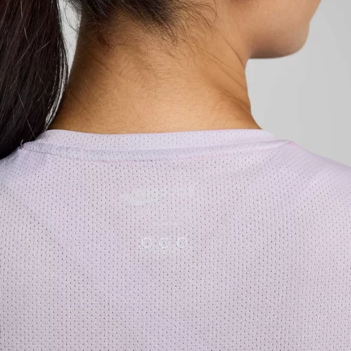 Mujer Saucony Camisetas*Mujer Stopwatch Graphic Short Sleeve Mauve Graphic
