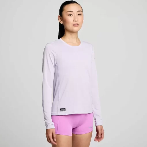 Mujer Saucony Camisetas*Mujer Stopwatch Long Sleeve Mauve
