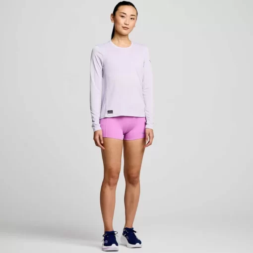 Mujer Saucony Camisetas*Mujer Stopwatch Long Sleeve Mauve