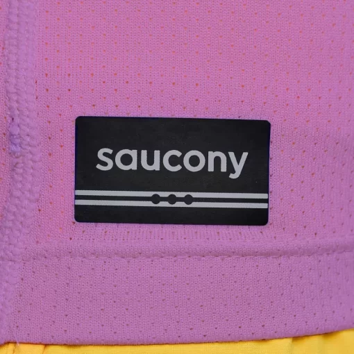 Mujer Saucony Camisetas*Mujer Stopwatch Short Sleeve Grape Heather
