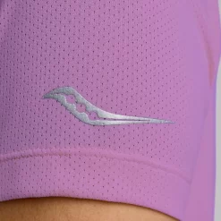 Mujer Saucony Camisetas*Mujer Stopwatch Short Sleeve Grape Heather