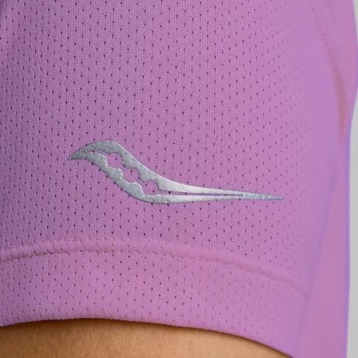Mujer Saucony Camisetas*Mujer Stopwatch Short Sleeve Grape Heather