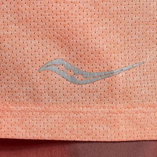 Mujer Saucony Camisetas*Mujer Stopwatch Short Sleeve Zenith Heather