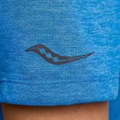 Mujer Saucony Camisetas*Mujer Stopwatch Short Sleeve Bluelight Heather