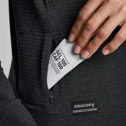 Mujer Saucony Chaquetas & Chalecos*Mujer Triumph 3D 1/2 Zip Black Heather