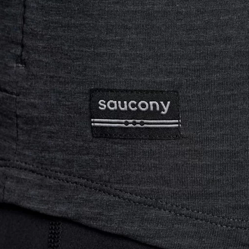 Mujer Saucony Chaquetas & Chalecos*Mujer Triumph 3D 1/2 Zip Black Heather