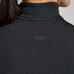 Mujer Saucony Chaquetas & Chalecos*Mujer Triumph 3D 1/2 Zip Black Heather