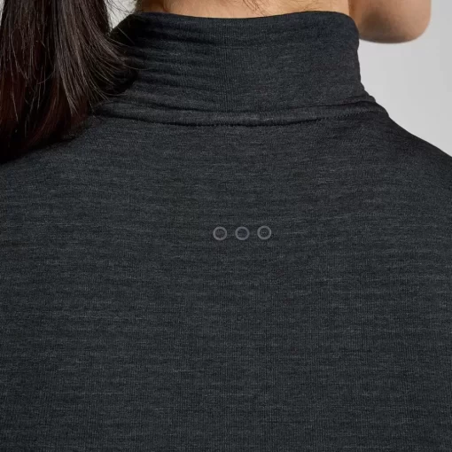 Mujer Saucony Chaquetas & Chalecos*Mujer Triumph 3D 1/2 Zip Black Heather