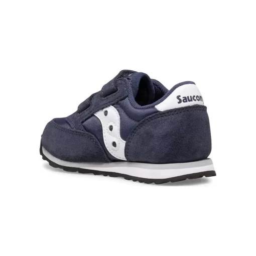 Ninos Saucony Nino*Ninos Pequenos Baby Jazz Hook & Loop Sneaker Navy / White